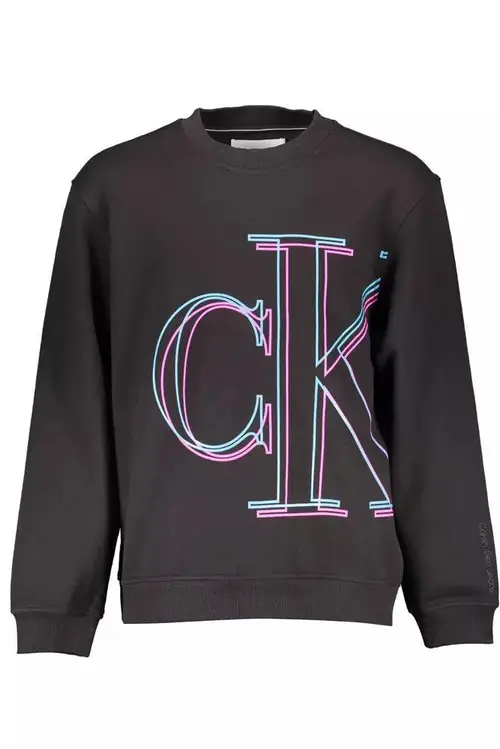 Calvin Klein Black Cotton Herre Sweater