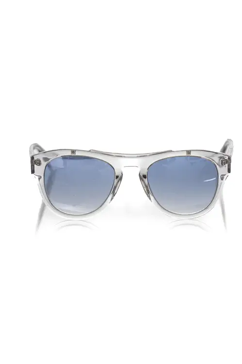 Frankie Morello White Acetate Herre Solbriller