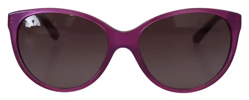 Dolce & Gabbana Chic Purple Acetate Round Solbriller