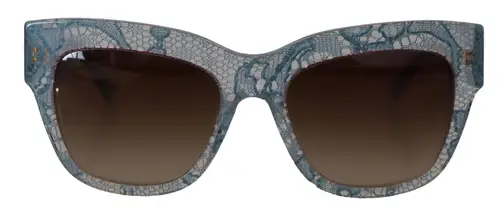 Dolce & Gabbana Elegant Lace-Trimmed Gradient Solbriller