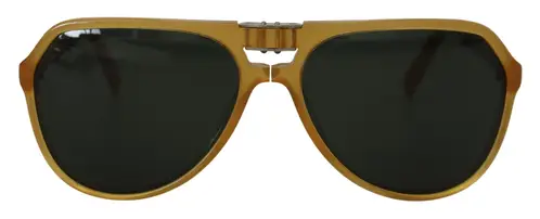 Dolce & Gabbana Chic Yellow Aviator Acetate Solbriller