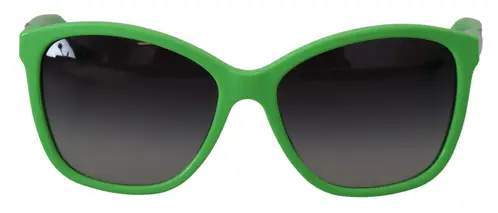 Dolce & Gabbana Chic Green Acetate Round Solbriller