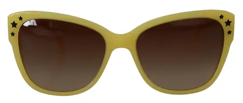 Dolce & Gabbana Chic Yellow Acetate Gradient Solbriller