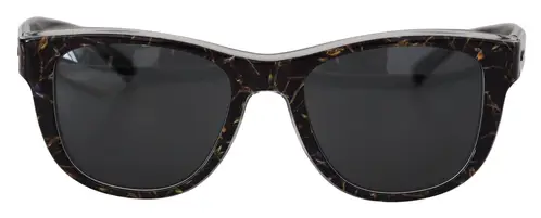 Dolce & Gabbana Elegant Black Acetate Solbriller for Dame