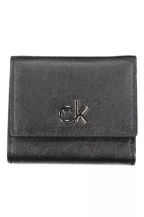 Calvin Klein Black Polyvinylchloride Dame Wallet