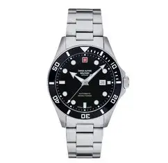 Swiss Alpine Milietary Diver Automatic Black