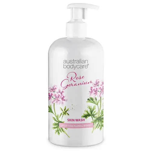 Professionel Rose Skin Wash â Dybderensende professionel showergel med Tea Tree Oil og Rose Geranium - 500 ml