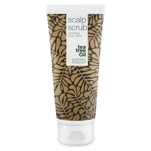 Eksfolierende Scalp Scrub â hovedbundsscrub til bumser, skæl eller fedtet hovedbund - Tea Tree Oil