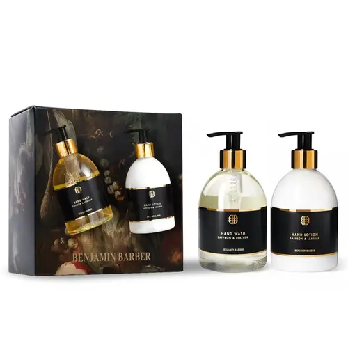 Benjamin Barber Gift Set Saffron & Leather Hand Duo (2 x 300 ml)