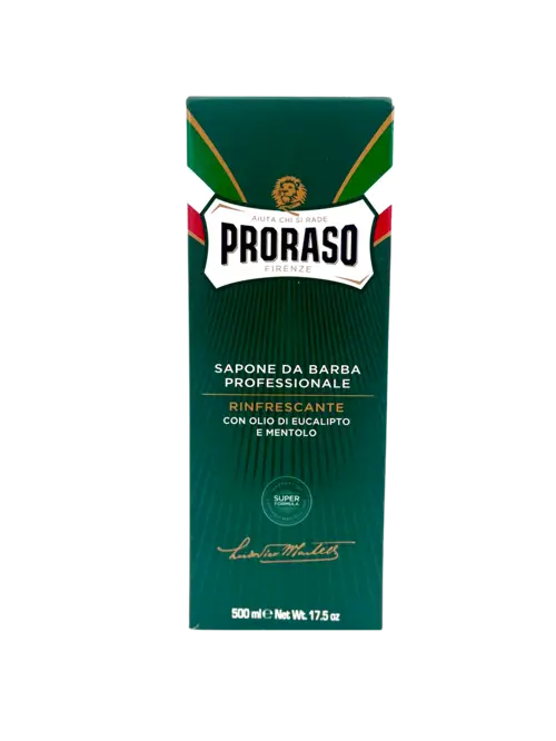 Proraso Barbercreme - Eucalyptus og Menthol (500 ml)