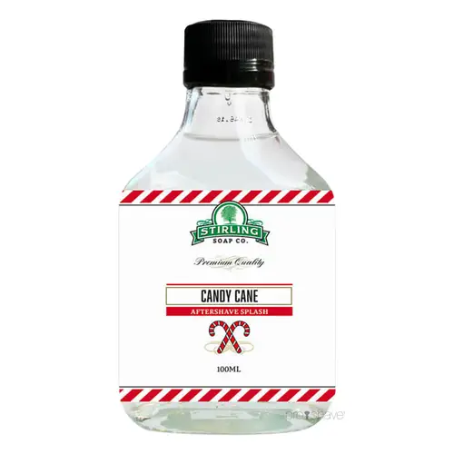 Stirling Soap Co. Aftershave Splash, Candy Cane, 100 ml.