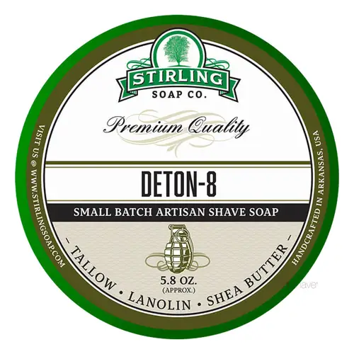 Stirling Soap Co. Barbersæbe, Deton-8, 170 ml.