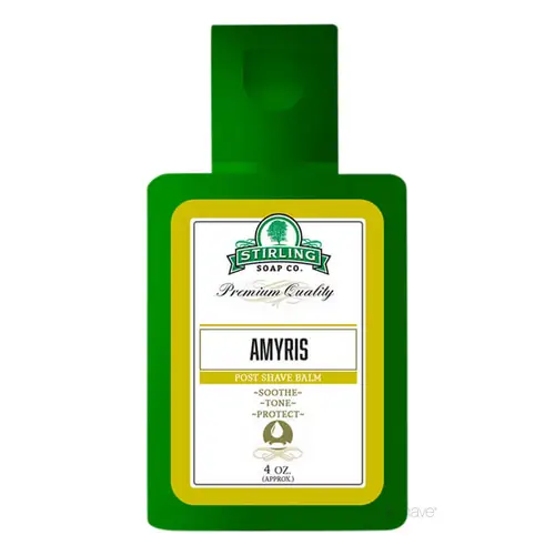 Stirling Soap Co. Aftershave Balm, Amyris, 118 ml.