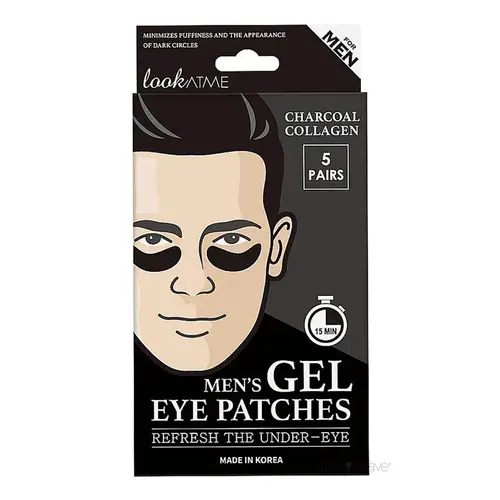 Look at me Men's Under Eye Patch Gel, Charcoal, 5 par