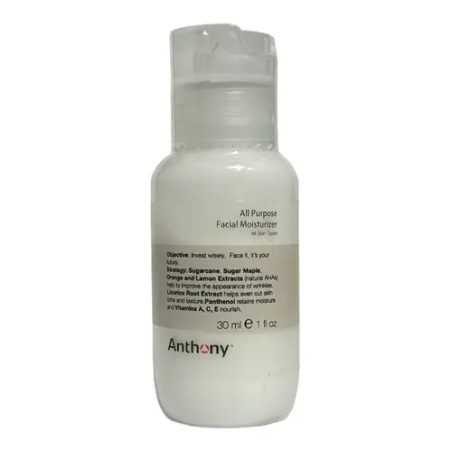 Anthony Logistics All Purpose Facial Moisturizer, Rejsestørrelse, 30 ml.