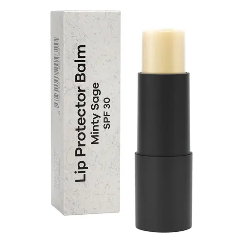 Beviro Lip Protector Balm, SPF 30, Minty Sage, 4.2 gr.