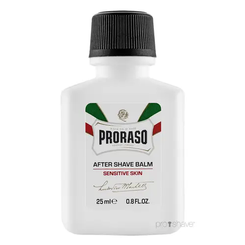 Proraso Aftershave Balm - Sensitive, Grøn Te & Havre, Rejsestørrelse, 25 ml.