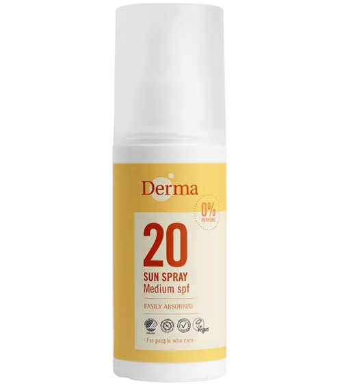 Derma Solspray SPF20 (150 ml) - Vandfast solcreme