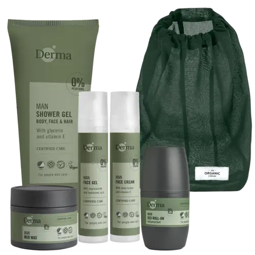 Derma Man Skin Care Kit: Face, Body & Hair