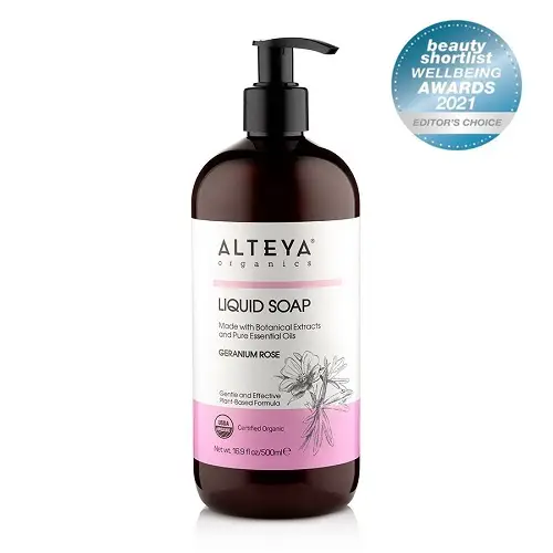 Alteya Organics - Økologisk Flydende Sæbe - Geranium & Rose 500ml