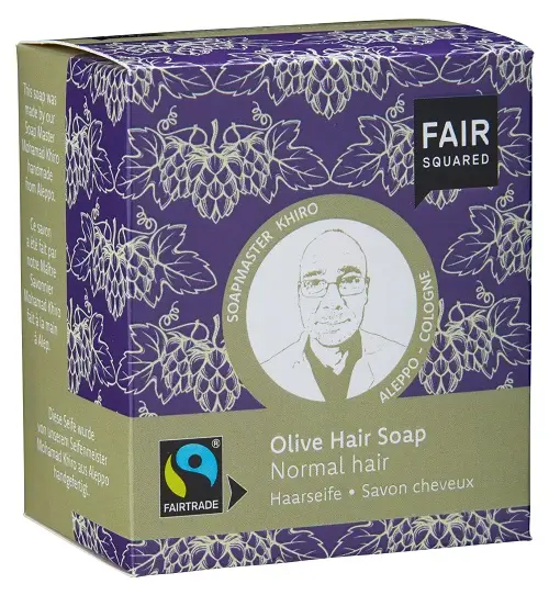 FAIR SQUARED - Økologisk Oliven Shampoobar til Normalt Hår