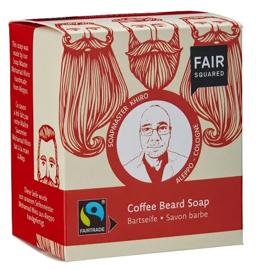 FAIR SQUARED - Økologisk Skæg Sæbebar med Kaffe Ekstrakt