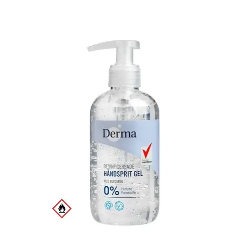 Derma - Håndsprit gel 70% 250ml