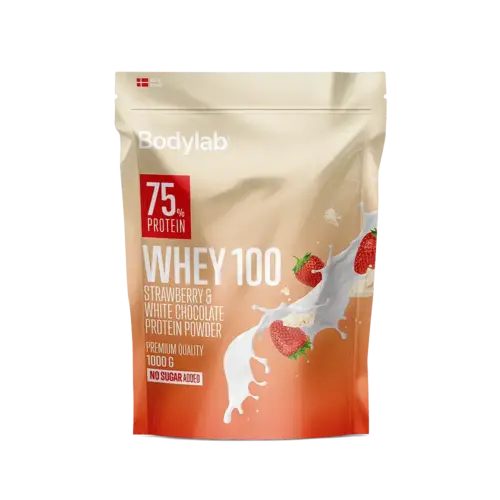 Bodylab Whey 100 Strawberry & White Chocolate, 1kg.