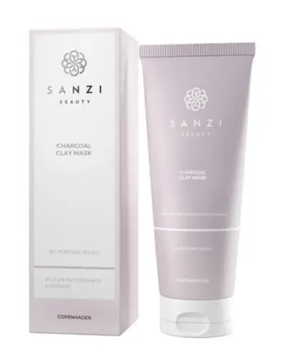 Sanzi Beauty Charcoal Clay Mask, 100ml.