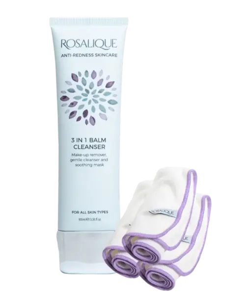 Rosalique Balm Cleanser + 3 stk Bamboo Cloth, 100ml.