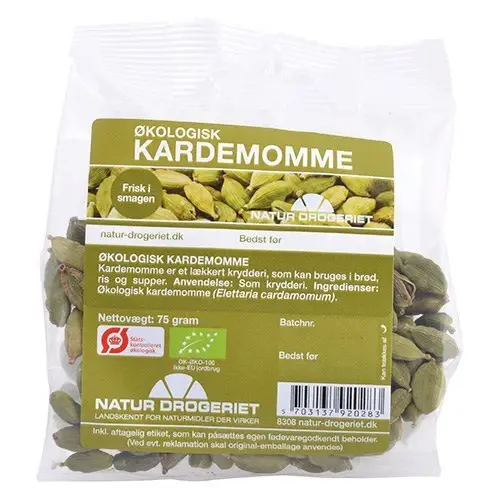 Natur-Drogeriet Kardemomme hel grøn Ø, 75g.