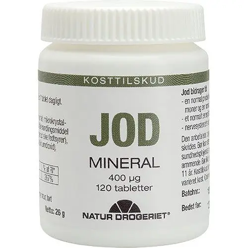 Natur-Drogeriet Jod tabletter 400 Âµg, 120tab.