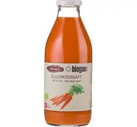 Biogan Gulerodssaft Ø, 750ml.