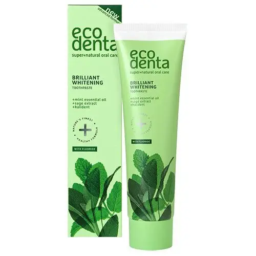 Ecodenta Tandpasta whitening brillant, 100ml.