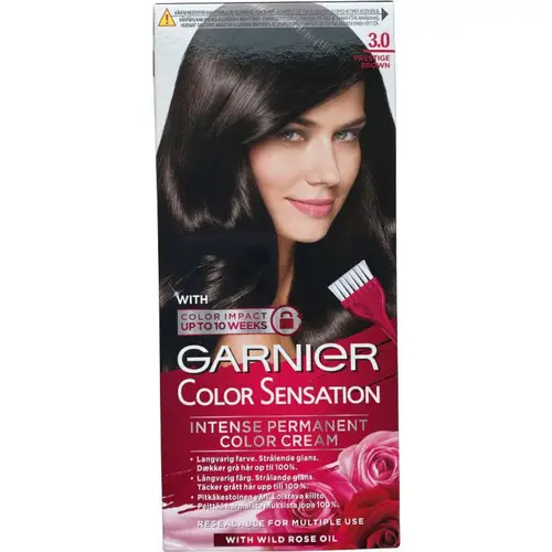 Garnier Color Sensation Intense Permanent Color - 3.0 Prestige Brown