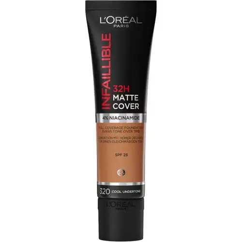 L&#39;Oreal Paris Cosmetics Infaillible 32H Matte Cover Foundation 30 ml - 320 Cool Undertone