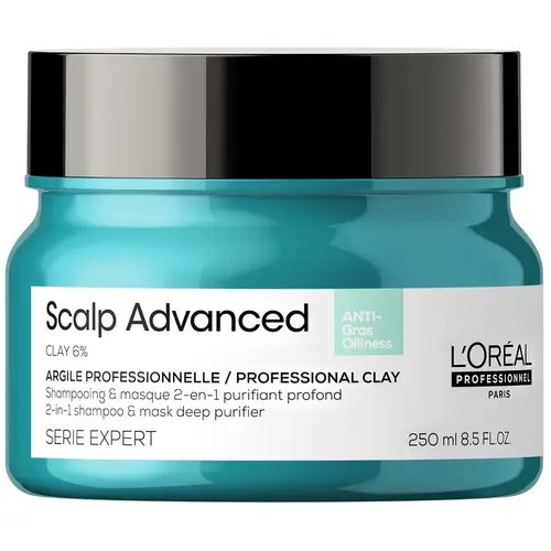 L&#39;Oreal Professionnel Scalp Advanced Anti-Oiliness 2-In-1 Deep Purifyer Clay 250 ml