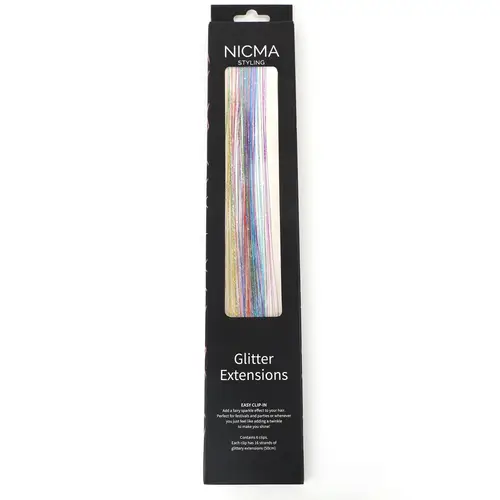 NICMA Styling Glitter Extensions - Rainbow