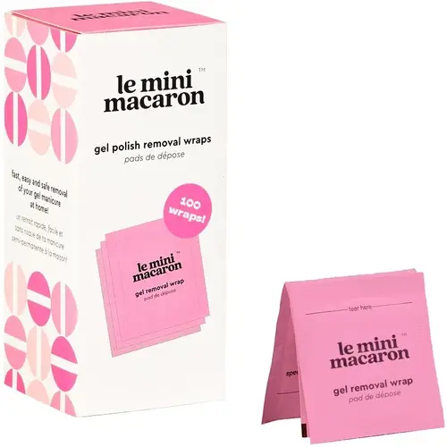 Le Mini Macaron Remover Wraps 100 Pads