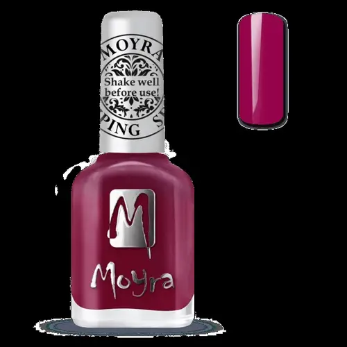 SP40 Amaranth Red, Moyra Stamping nail polish