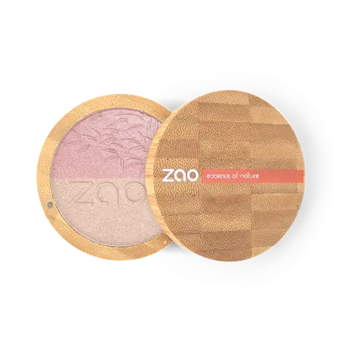 ZAO, Økologisk Shine Up Powder, 311 Pink & Gold