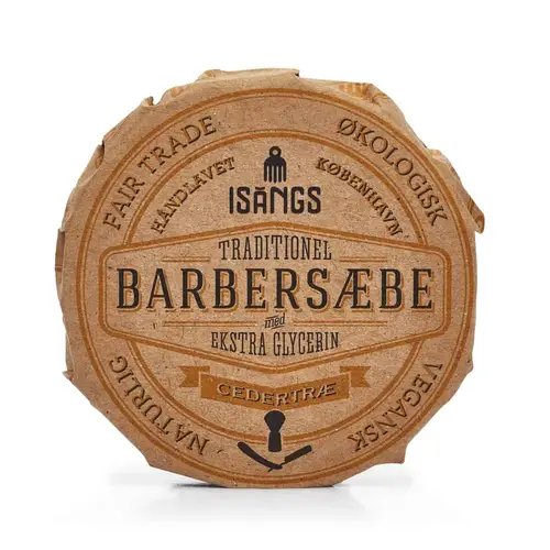 Barbersæbe fra Isangs - Cedertræ - 70g