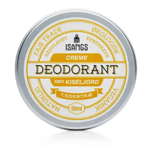 Creme deodorant med Kiseljord - Cedertræ - 50 ml