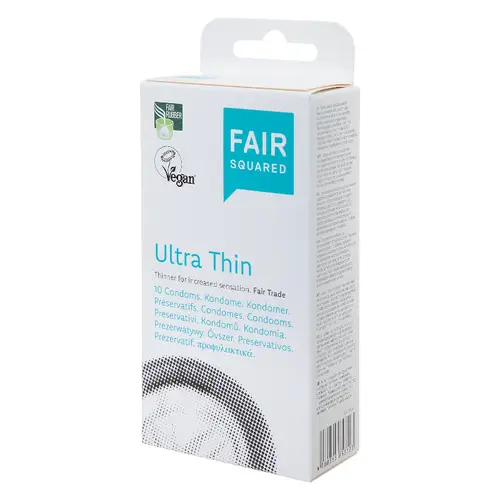 Veganske Kondomer fra Fair Squared - Ultra Thin - 10 stk.