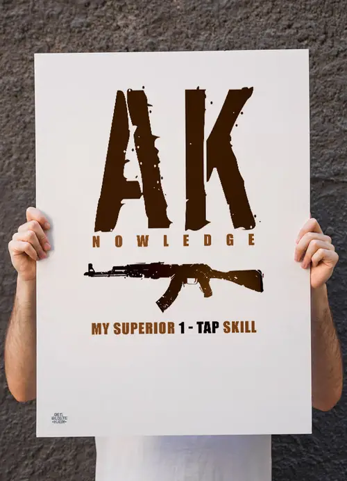 CSGO gamer-plakat - AK - 21 x 29,7 (A4) Kr. 199,-