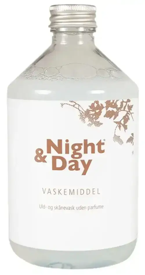 Dun vask -  Enzymfrit vaskemiddel - Til dundyner og dunpuder - Dansk produceret vaskemiddel til uld, dun og skånevask - Night & Day