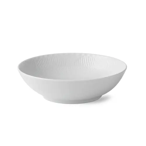 Royal Copenhagen Hvid Halvblonde skål - 21,5 cm