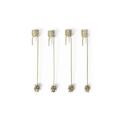 Ferm Living Forest Christmas Tree Candle Holders - Brass