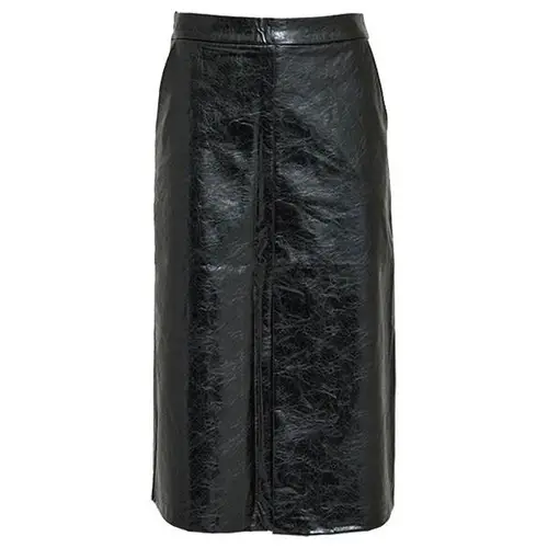 Minus Agathe PU midi skirt - Black