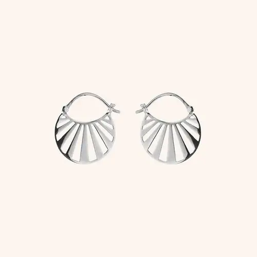 Pernille Corydon small Misty light earrings - Sølv